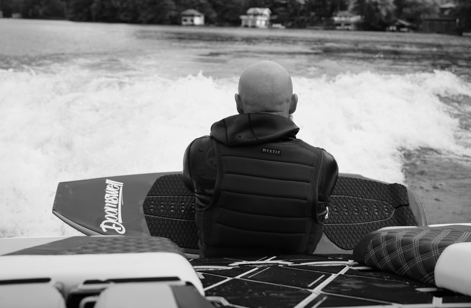 Brad Parker on boat