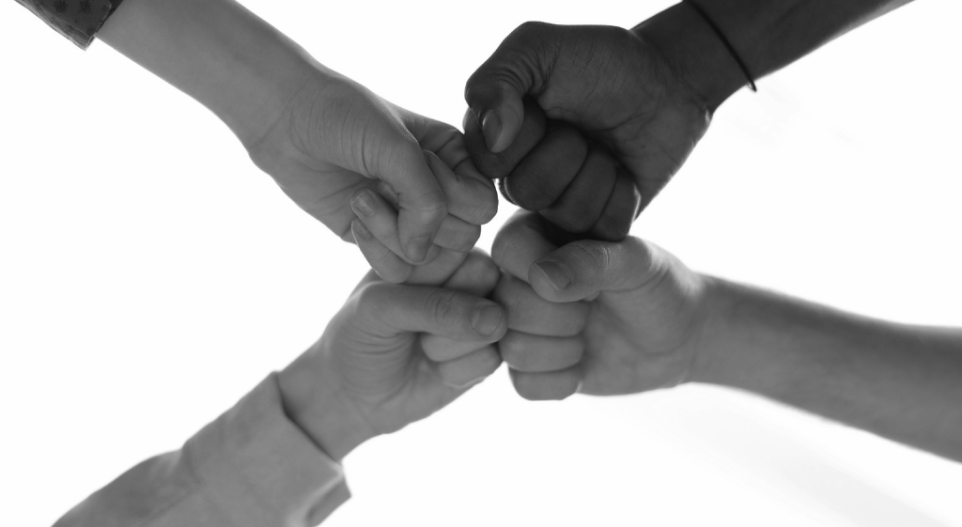 Fist bumping